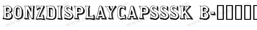 BonzDisplayCapsSSK B字体转换